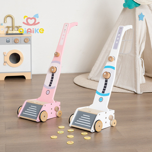 Vintage nordico in legno per la prima educazione domestica giocattolo per <span class=keywords><strong>bambini</strong></span> gioco di ruolo per le pulizie di pulizia giocattoli <span class=keywords><strong>aspirapolvere</strong></span> per ragazzi ragazze - Product Image 1