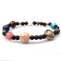 Pulsera de la Galaxia del Sistema Solar con Piedras Naturales de los Ocho Planetas, Pulsera de la Estrella Guardiana del Universo, ¡Gran Venta!