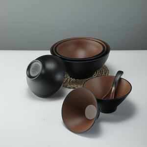 Mangkuk sup bulat melamin kualitas tinggi mangkuk Ramen Jepang mangkuk nasi kari - Product Image 2