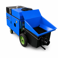 Pompe à béton hydraulique HL-10R, petite pompe à béton portable pour le transport continu en pipeline