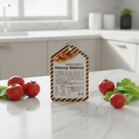 Sachets de stérilisation en PET à forme irrégulière pour aliments pour bébés, sushi et sucre, durables, thermoscellables, emballage personnalisé découpé à l'emporte-pièce YAE-PACK