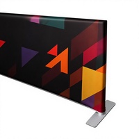 Abay — support transparent 3D, panneaux, 3m x 3m, support extérieur, exposition, moderne