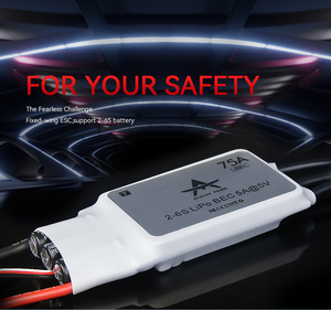 Controlador de Velocidad T-HOBBY AT 75A 2-6S, ESC sin Escobillas para Aviones de Ala Fija, Voltaje de Salida de 5V, Alimentación por Batería 2S-3S - Product Image 6