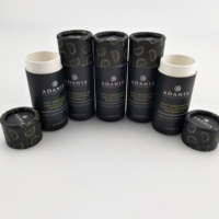 Tube de déodorant en papier kraft 100% écologique de 75 ml, sans déchet, à poussoir, pour parfum solide