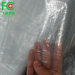 出售透明耐用抗老化新型HDPE编织温室薄膜温室防雨棚保温棚