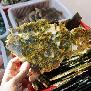 Lámina de Mica Dorada Natural Pulida, Piedra Preciosa Transparente, Decoración para el Hogar y la Oficina, Colección, Adorno Artesanal - Product Image 3