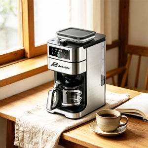 <span class=keywords><strong>Cafetera</strong></span> de Goteo Anbolife con Molinillo de Café Integrado para Granos y Café Molido, Tanque de <span class=keywords><strong>Agua</strong></span> de 1.5L, <span class=keywords><strong>Cafetera</strong></span> de Acero Inoxidable - Product Image 6