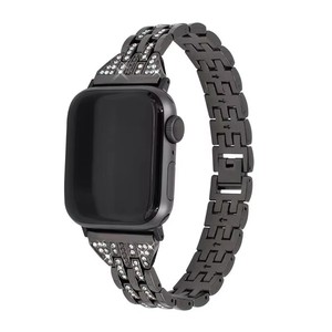 Correa de Reloj con Bisel Metálico y Dos Hileras de Cuentas para <span class=keywords><strong>Apple</strong></span> Watch S11/<span class=keywords><strong>S12</strong></span> - Fabricante - Product Image 1