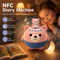 Tablet Pembelajaran Anak XDT NFC Story Machine Layar Sentuh Interaktif Cerita Edukatif Lampu Tidur Dapat Diisi Ulang Bodi ABS Aman