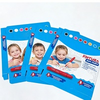Individuell Bedruckte Buntstift-Papierbox Kartonbox mit Klarsichtfenster Buntstift-Verpackung Hakenbox