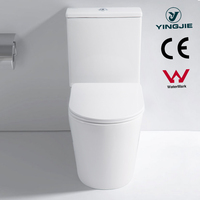 Watermark CE-armario de agua sin marco, trampa P, Commode, baño de cerámica estándar australiano de dos piezas