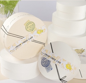 Eco Friendly Kraft Paper Canister, Food Grade Round Cardboard Tube <b>Box</b> for Cheesecake, Baking Dessert & <b>Bakery</b> Gift - Product Image 2