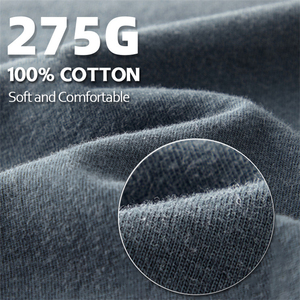 Camiseta personalizable de algodón lavado ácido de manga larga lisa de peso pesado básico - Product Image 6