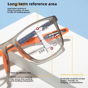 Nuevos Lentes de Lectura Deportivos TR90 Ultraligeros de Alta Definición Progresivos Multifocales con Filtro de Luz Azul para Presbicia - Product Image 3