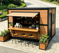 Installation rapide, conteneur pliable extensible de 10 pieds ou 20 pieds, boutique portable, kiosque, café, supermarché, imperméable, isolé, préfabriqué