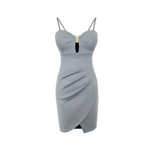 2025 Novas Mulheres A-Line Nightclub Vestido Sexy Low-Cut Out Hip Saia Suspender com Pé Bath <span class=keywords><strong>Suit</strong></span> <span class=keywords><strong>Petite</strong></span> Tamanho - Product Image 5