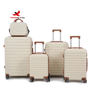 ABS Travel Luggage Sets 5 Piece Carry on Travel Bags Luggage Suitcase Set <b>with</b> <b>Wheels</b> Hardshell Luggage Bag - Product Image 1