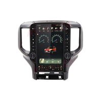 Autoradio multimédia Android à écran vertical de 13,6 pouces avec GPS, processeur octa-core, aide au recul et amplificateur pour Dodge RAM 2019-2021