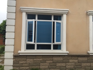 <span class=keywords><strong>Fenêtre</strong></span> à battant horizontal en PVC au design minimaliste, avec simple vitrage et moustiquaire en fibre de verre pour villa - Product Image 6