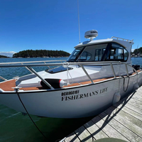 Bateau de pêche en aluminium Gospel Boat 25 pieds avec moteur hors-bord, coque en V, yacht rapide, bateau de croisière à cabine, à vendre en Australie