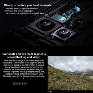 Nouveauté pour le smartphone MIX Fold 3 5G, 12 Go + 256 Go, 8,03 pouces + 6,56 pouces, processeur Sn8 Gen2 Octa Core LTE 120 Hz, MIUI Fold OS sans fil, 4000 mAh - Product Image 2