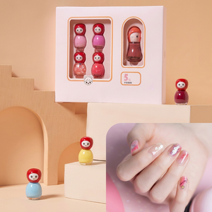 Juego de Esmalte de Uñas de Vidrio Desprendible a Base de Agua OEM Shield, 5ml*5, No Tóxico, para Uñas DIY - Product Image 1
