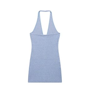 Robe midi sans manches pour femme, style streetwear, élégante, style célébrité, légèrement extensible, design à la taille cintrée, pour <span class=keywords><strong>les</strong></span> loisirs - Product Image 2