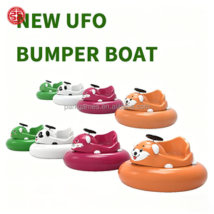 Jeux gonflables flottants pour parcs aquatiques et piscines, bateaux tamponneurs aquatiques électriques motorisés avec lumières LED - Product Image 4