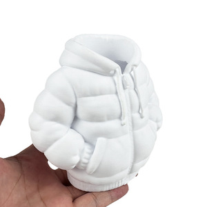 Portapenne a Forma di Felpa Stampata in 3D, Bianco, 12,5cm, Organizzatore da Scrivania in Plastica, Regalo Decorativo - Product Image 3