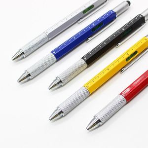 5 in 1 Multi Tool Click Metal <b>Ballpoint</b> <b>Pen</b> With Ruler Level Screwdriver Stylus Tip, Multi Function Retractable Advertising <b>Pen</b> - Product Image 6
