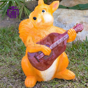 Lámpara Moderna de Fibra de Vidrio con Forma de Ardilla 3D, Escultura de Animal para Jardín, Lámpara de Césped, Decoración Luminosa en Venta - Product Image 5