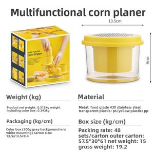 Máquina Manual 2 en 1 para Desgranar Maíz, Herramienta Desgranadora de Maíz con Rallador para Cocina, Desgranador de Maíz - Product Image 3