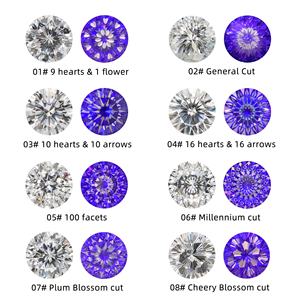 Hailer al por mayor mossanite corte especial GRA <span class=keywords><strong>Top</strong></span> D diamante moissanite redondo blanco - Product Image 1