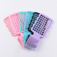 Peigne Afro Twist de haute qualité avec dents larges en PP pour boucles 2 en 1 hommes et femmes brosse à cheveux enroulés naturels outil de coiffure bouclés