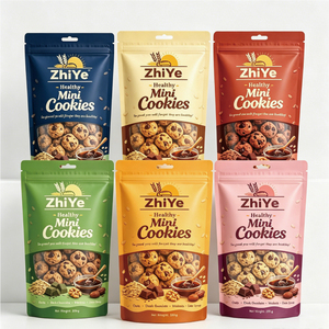 Sachets Doypack Brillants Personnalisés avec Logo pour Biscuits et Pâtisseries, Fermeture Éclair Supérieure, Vente en Gros Direct Usine - Product Image 1