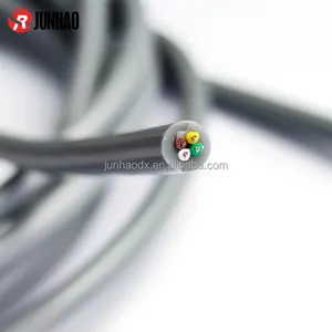 4 Cores 22AWG 24AWG 26AWG FEP Wire with Silicone Coated Cable 4 Core Flexible Cables Gray Color