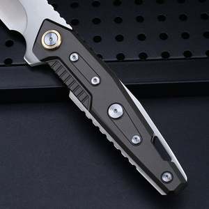 Cuchillo Táctico Personalizable Future Armor, Hoja de Acero Inoxidable de Alta Calidad, Funda de Madera y Plástico Industrial para Exteriores, DIY - Product Image 3