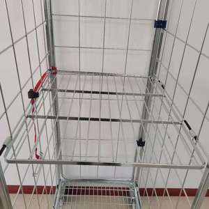 Promotion Grossiste Fabricants Shifeng RC-08 – <span class=keywords><strong>Cage</strong></span> à Roulettes Pliante Galvanisée Certifiée ISO9001 pour Stockage, Capacité 500kg - Product Image 5