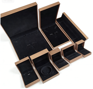 Factory Wholesale Custom PU Leather Jewelry Box With Logo For <b>Ring</b> Bracelet Pendant Necklace Earring,Cheap jewelry <b>boxes</b> - Product Image 1