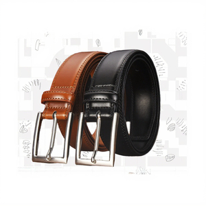 Cinturón Unisex de Cuero Vacuno Vintage con Diseño Floral Impreso, Hebilla Ajustable de Aleación, Ligero y Ecológico para Hombres y Mujeres - Product Image 3