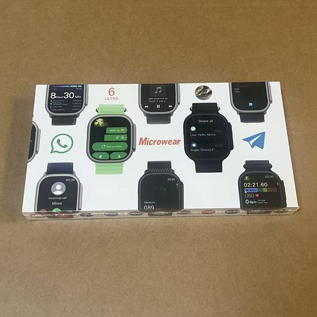 High Quality 2.01inch Microwear Ultra 6 Smart Watch for Men Women S11 BT Health Monitor Smartwatch