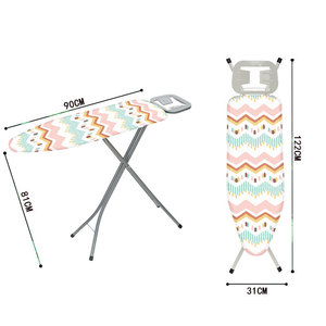 Tabla de planchar plegable rectangular de pie con soporte para plancha, diseño engrosado de tela de poliéster - Product Image 2