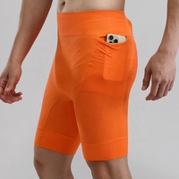 Shorts de cyclisme multi-poches à compression pour hommes, collants de sport