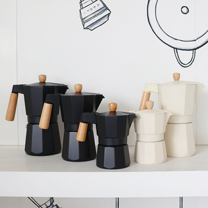 2025 nuevas ideas de productos portátil Metal <span class=keywords><strong>Moka</strong></span> Pot Espresso cafetera hogar y jardín artículo para el hogar con tapa - Product Image 6