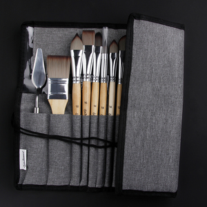 Pinceaux Xin Bowen <span class=keywords><strong>haut</strong></span> <span class=keywords><strong>de</strong></span> <span class=keywords><strong>gamme</strong></span>, 25 pièces, poils en nylon <span class=keywords><strong>de</strong></span> qualité supérieure, manche en bois naturel lisse, pour peinture artistique et <span class=keywords><strong>aquarelle</strong></span>. - Product Image 6