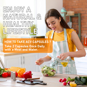 Factory Wholesales 90 Days Supply Apple Cider Vinegar Capsules Slimming Pills Promote Digestive Health Detox Cleanse Capsules - Product Image 5
