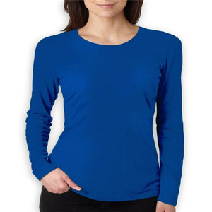 100% coton col rond graphique t-shirt femmes <span class=keywords><strong>vêtements</strong></span> à manches longues <span class=keywords><strong>femme</strong></span> t-shirt - Product Image 1