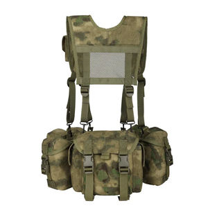 Tactical Vest Chaleco Tactico Tan Hunting Training Bags <b>Belt</b> <b>Buckle</b> Mag Pouch Gear Chest Strap Polyester - Product Image 2
