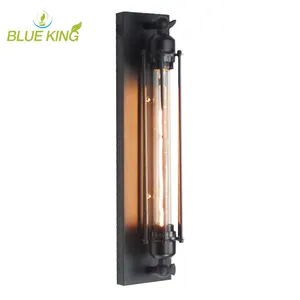 American antique Industrial iron electronic wall lamp led Flute Wall Retro Creative Bedside Stairs Lighting vintage wall sconce