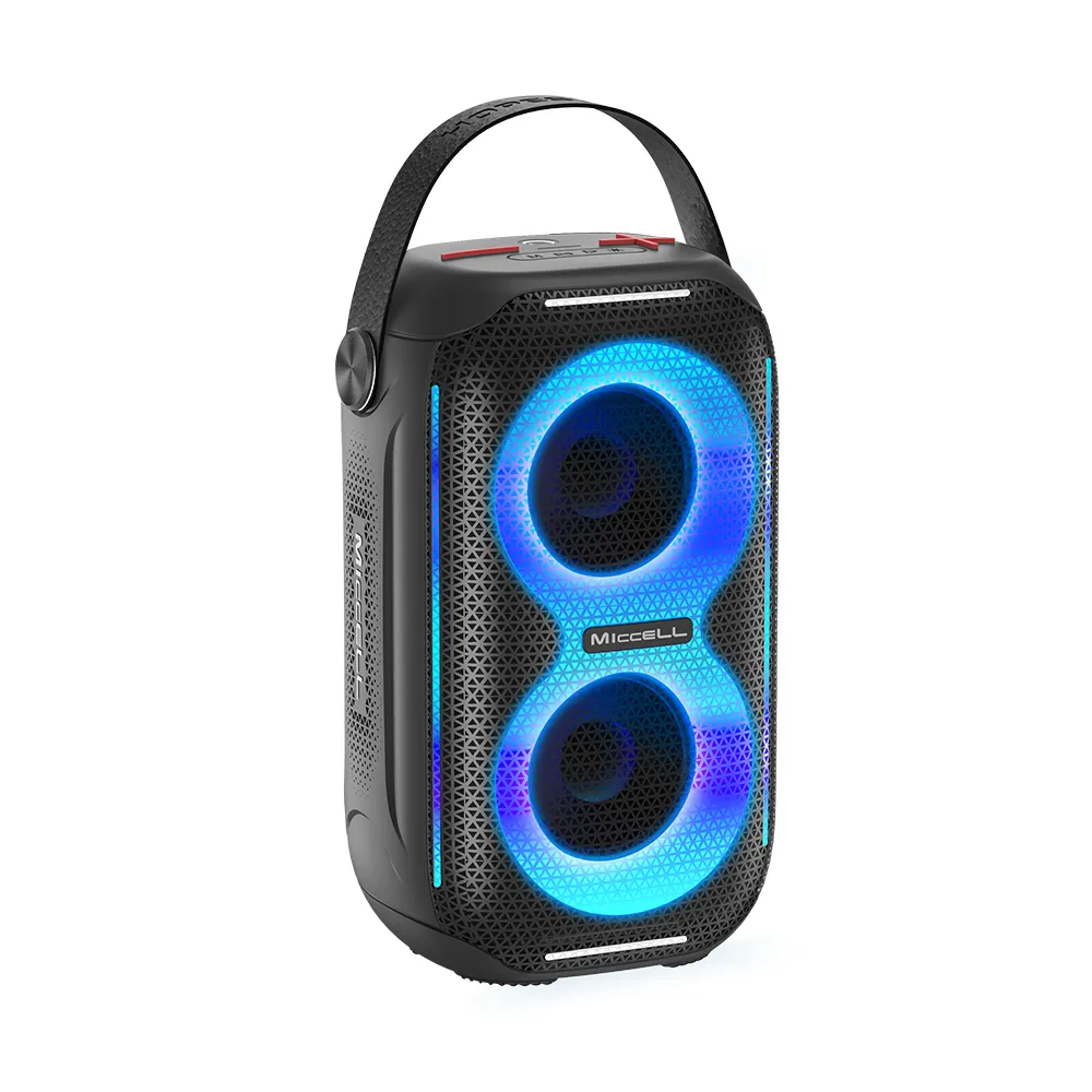 Miccell Waterproof Outdoor Portable Speaker Wireless Bass Sound Waterproof Loud Speakers HIFI Stereo RGB Speaker